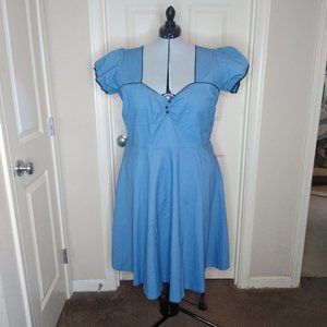 Lindy Bop Cornflower blue Bella dress